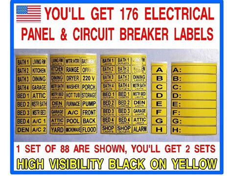 decals for large electric boxes|Amazon.com: Panel Box Labels.